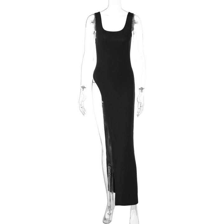 Damen Langarm Maxikleid mit hohem Schlitz Echo Archiv