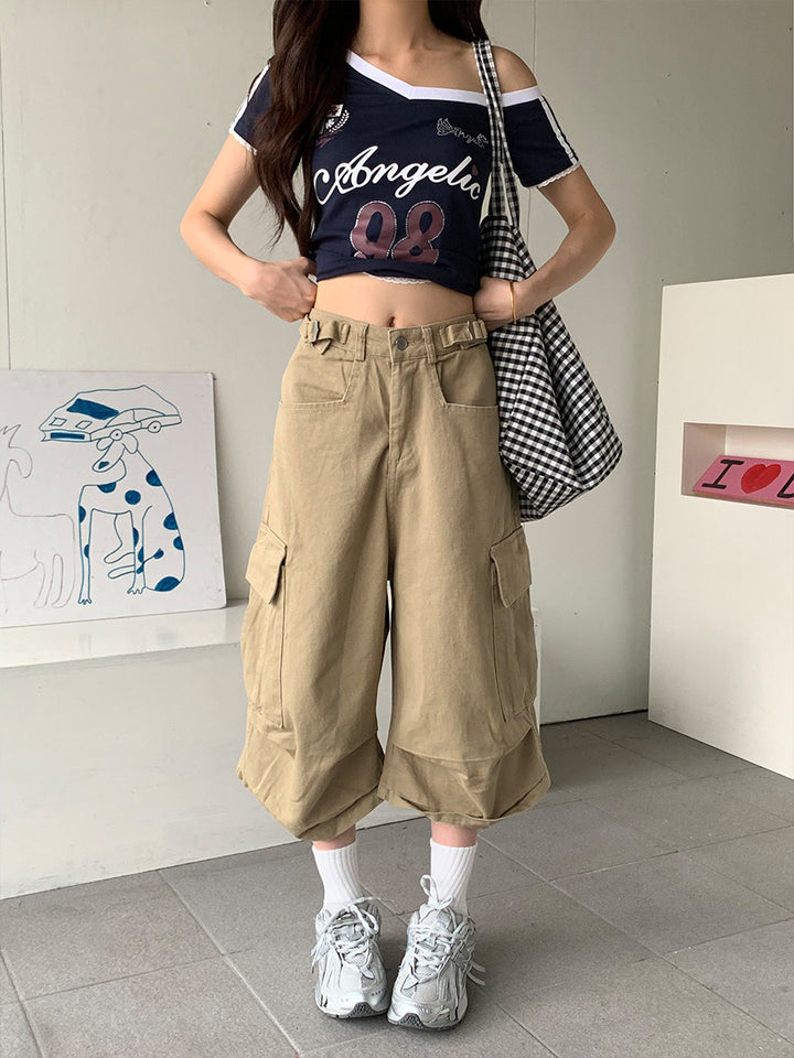 Damen Trendige Cargo-Shorts Echoarchiv