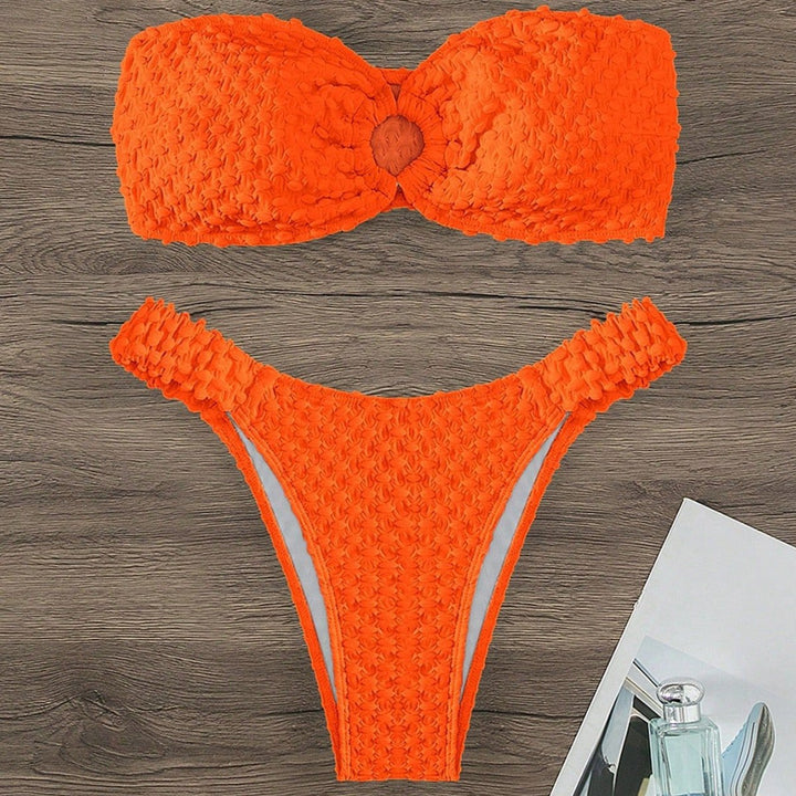 Damen Bandeau-Bikini mit strukturierter Oberfläche und sehr gutem Sitz Echo Archiv