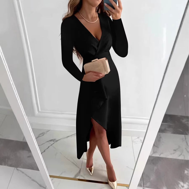 Damen Elegantes Wickelkleid Echo Archiv