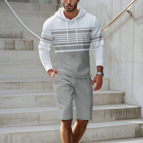 Herren Sportliches Kapuzenshirt mit strukturiertem Material und modernen Linien Echoarchiv