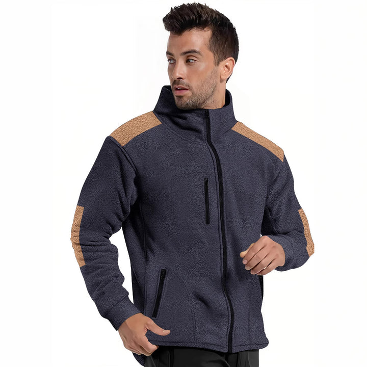 Herren fleecegefütterte Jacke mit modernem Reißverschluss und praktischen Taschen Echoarchiv