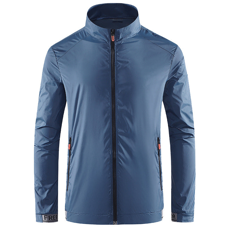 Herren Leichte Performance‑Windjacke mit hochschließendem Stehkragen Echoarchiv