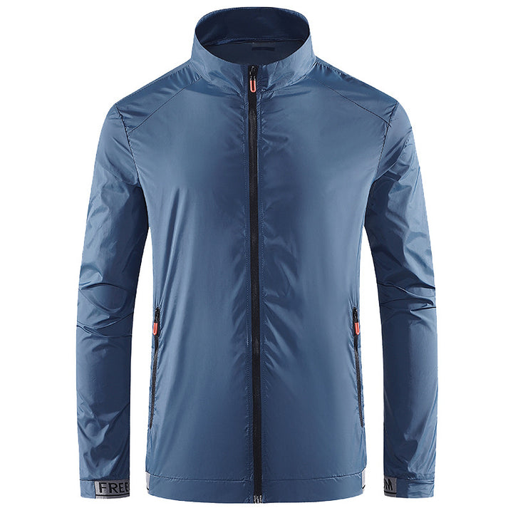 Herren Leichte Performance‑Windjacke mit hochschließendem Stehkragen Echoarchiv
