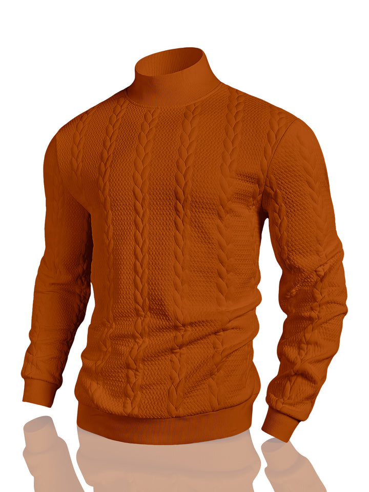 Herren Strickpullover mit hohem Kragen Echoarchiv