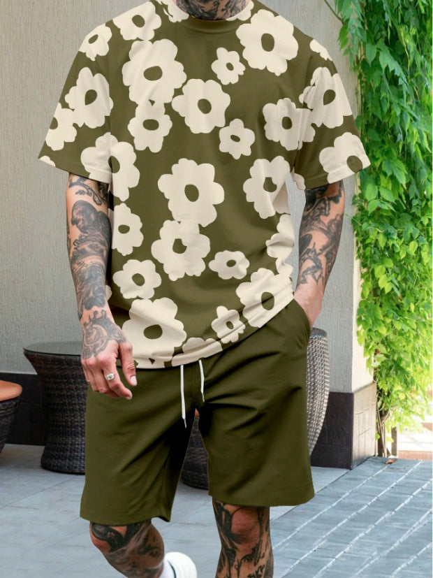 Herren Kurzarm-Shirt mit maritimem Motiv und entspannter Passform Echoarchiv