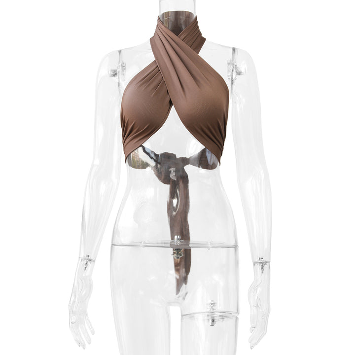 Damen Figurumspielendes Wickeloberteil mit raffiniertem Halterdesign Echo Archiv