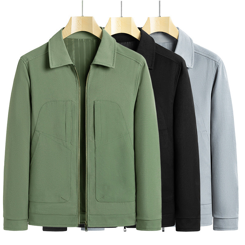 Herren lässige Freizeitjacke mit praktischen Taschen Echoarchiv