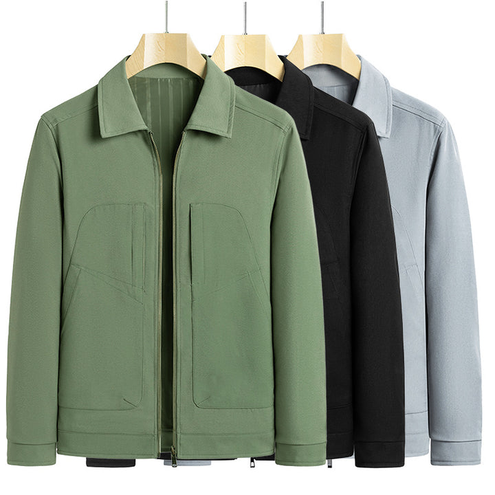 Herren lässige Freizeitjacke mit praktischen Taschen Echoarchiv
