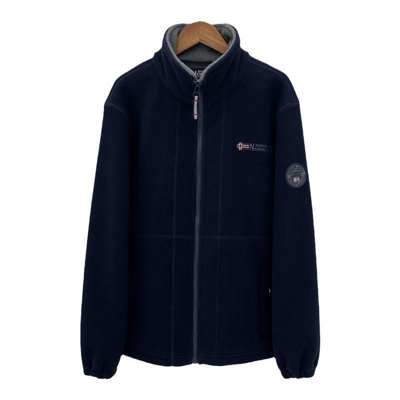 Herren Wärmende Fleecejacke mit Stehkragen, Reißverschluss und elastischen Bündchen Echo Archiv