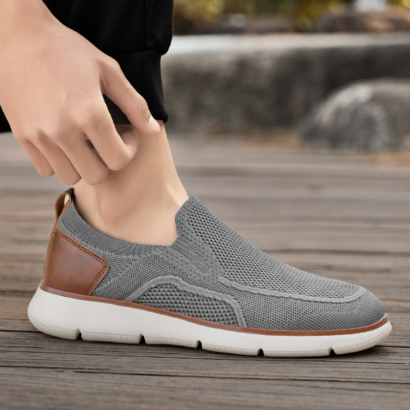Herren nan atmungsaktiver Strickslipper mit elastischem Einstieg und stoßdämpfender EVA-Sohle Echo Archiv