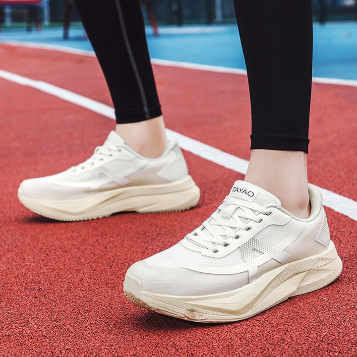 Herren Dämpfender Running-Sneaker mit hoher Sprengung und atmungsaktivem Strickoberteil – Tavélo
