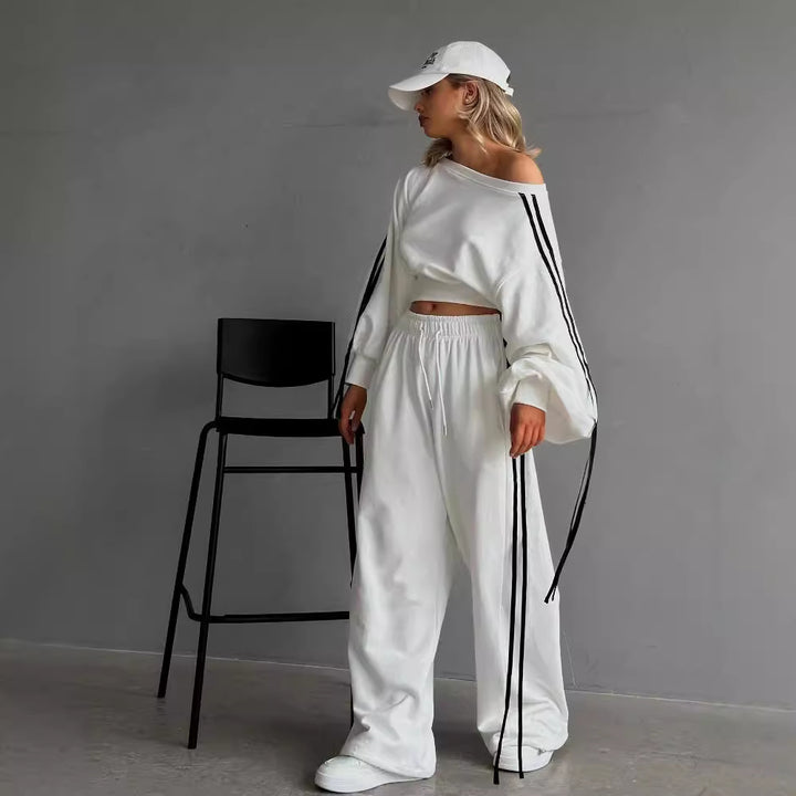 Damen nan weite Relax-Freizeithose mit Tunnelzug, elastischem Komfortbund und seitlichen Ziernähten Echo Archiv