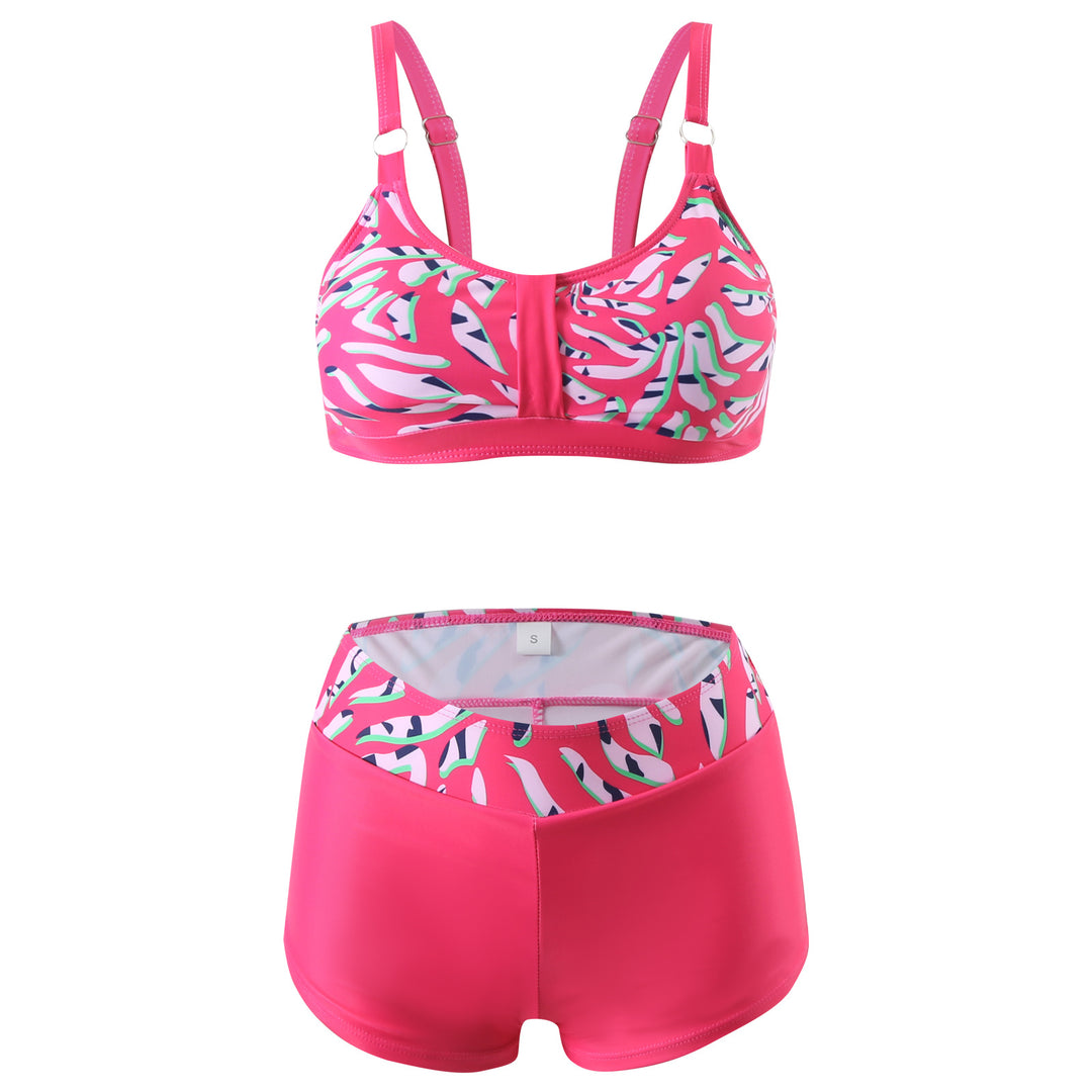 Damen nan sportliches Bikini-Set mit stützendem Bustier-Top und figurformenden Badeshorts Echo Archiv