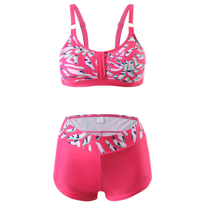 Damen nan sportliches Bikini-Set mit stützendem Bustier-Top und figurformenden Badeshorts Echo Archiv