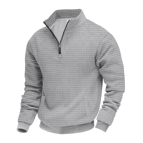 Herren Stepppullover mit modernem Kragen und praktischen Taschen Echoarchiv