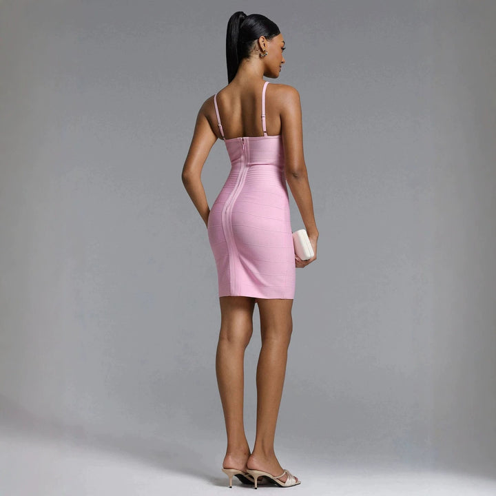 Damen Figurbetontes Minikleid mit feinen Trägern Echo Archiv