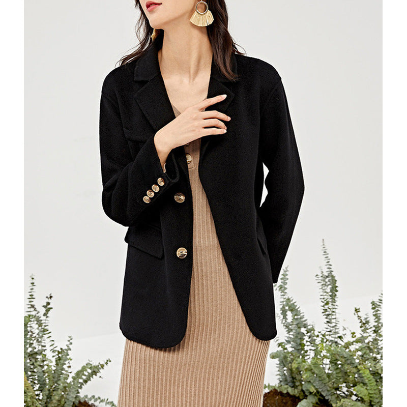 Damen Eleganter Wollblazer mit zeitlosem Schnitt Echoarchiv