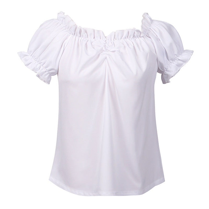 Damen nan traditionelles Dirndlkleid mit besticktem Mieder, geraffter Schürze und Carmenbluse Echo Archiv