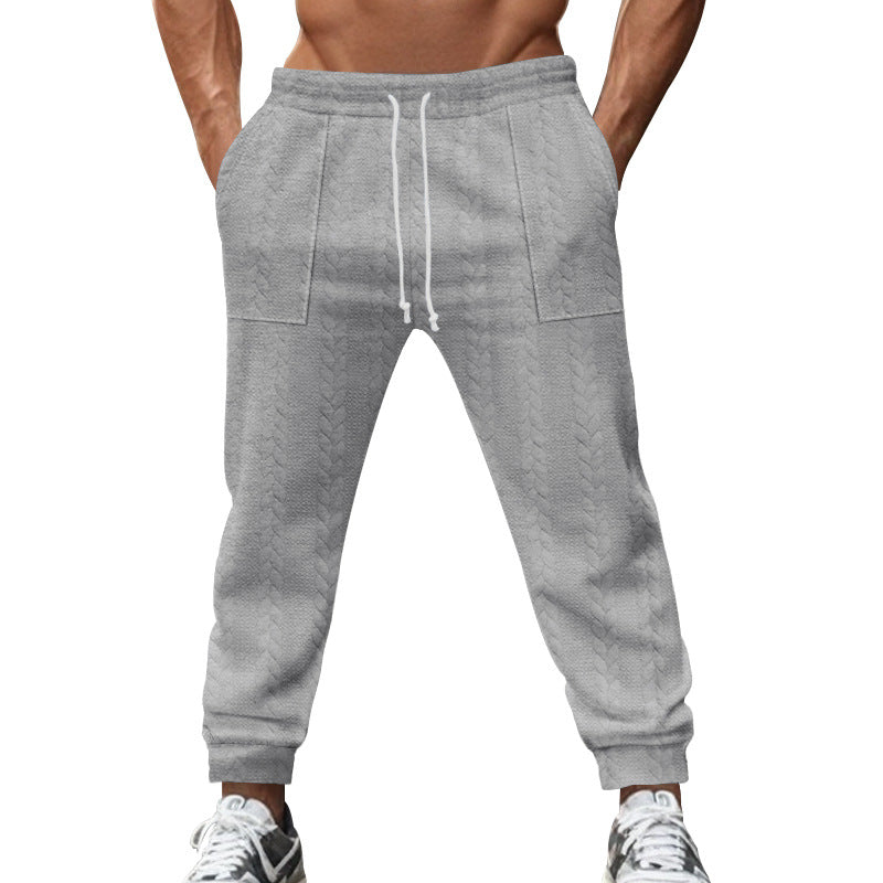 Herren lässige Strick-Jogginghose mit elastischem Bund und praktischen Taschen Echoarchiv