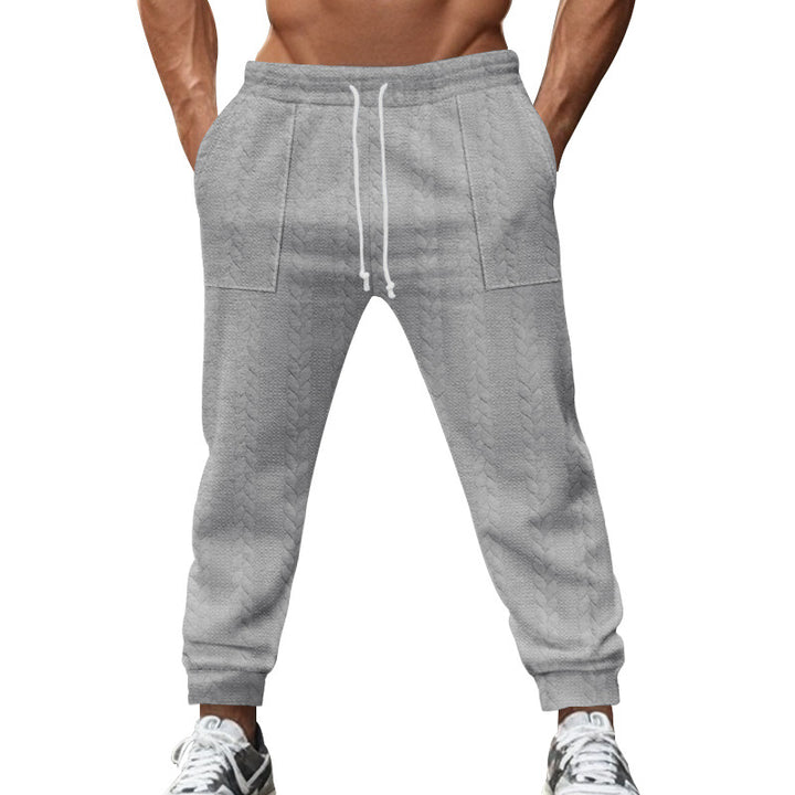 Herren lässige Strick-Jogginghose mit elastischem Bund und praktischen Taschen Echoarchiv