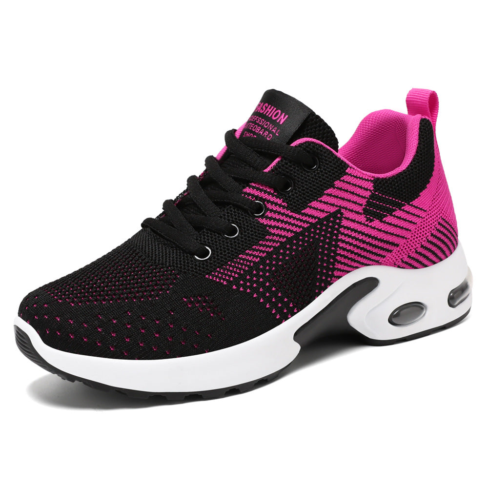 Damen nan sportive Strick-Sneaker mit stoßdämpfender Air-Unit, ergonomischer Komfortsohle und elastischer Schnürung Echo Archiv