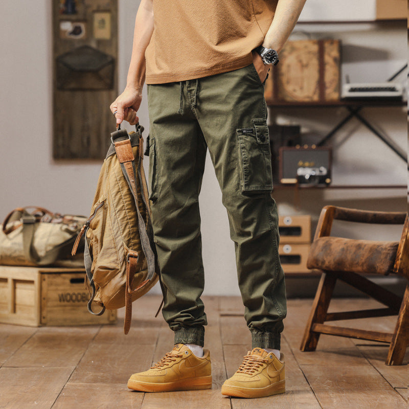 Herren robuste Cargo-Hose mit elastischem Bund und praktischen Taschen Echoarchiv