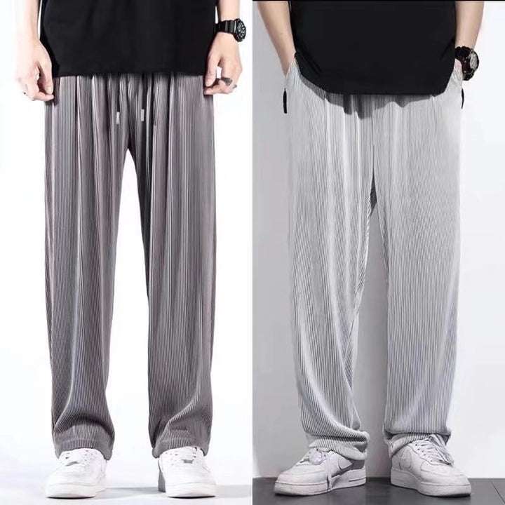 Herren Legere Plissee-Hose Echoarchiv