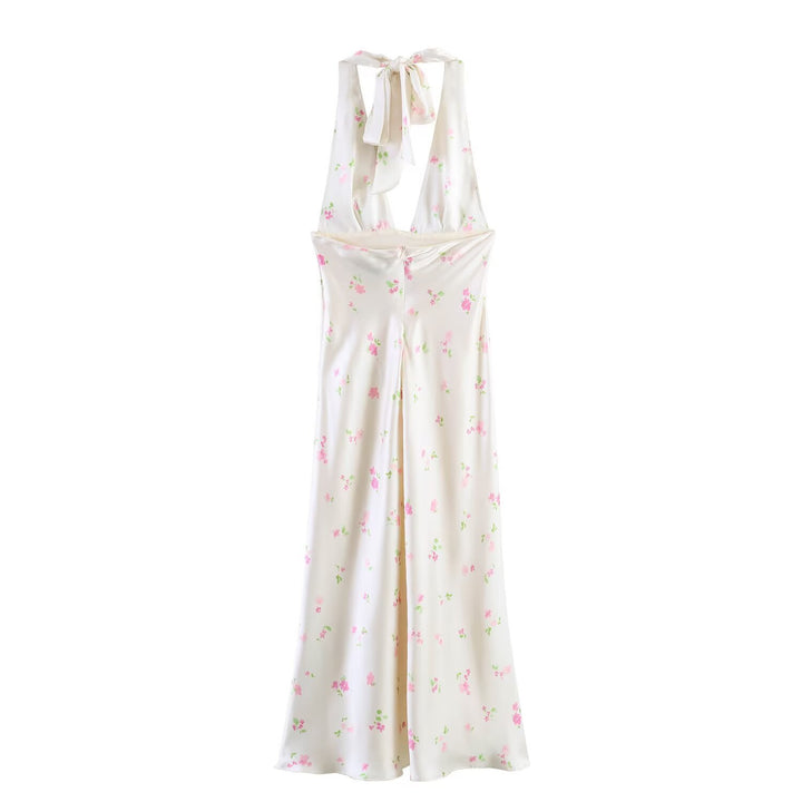 Damen Maxikleid mit feinen Rüschen und floralem Design Echo Archiv