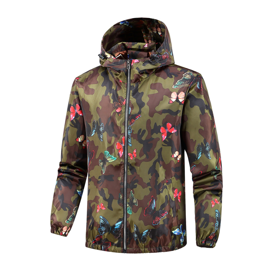 Damen Leichte Kapuzenjacke mit floralem Muster Echo Archiv
