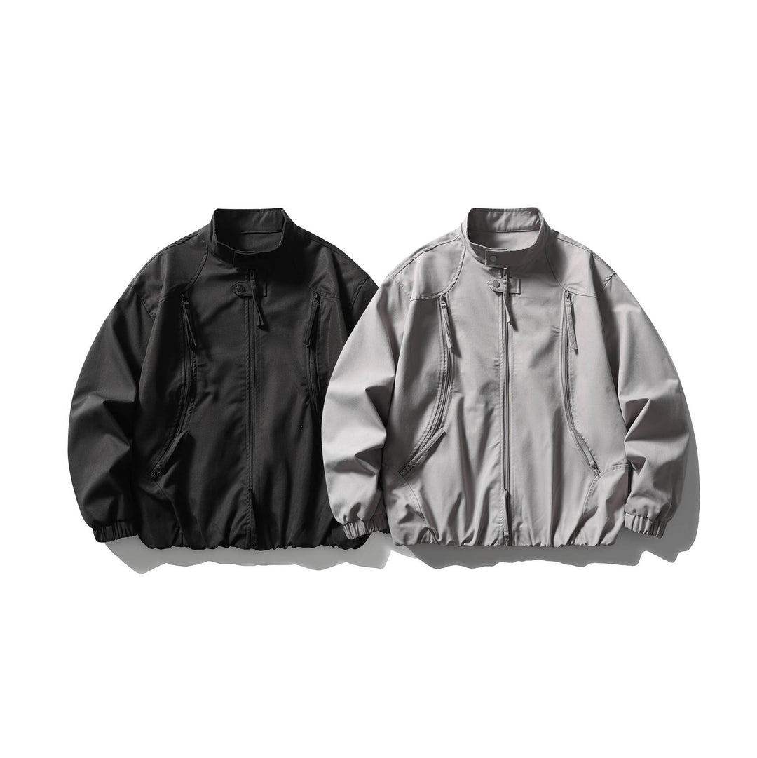 Herren Leichte Utility-Bomberjacke mit Stehkragen Echoarchiv