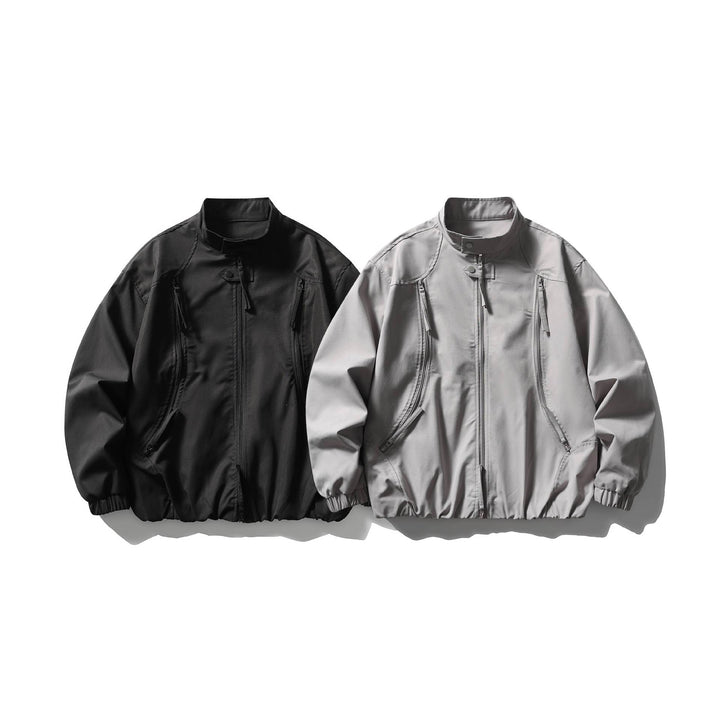 Herren Leichte Utility-Bomberjacke mit Stehkragen Echoarchiv
