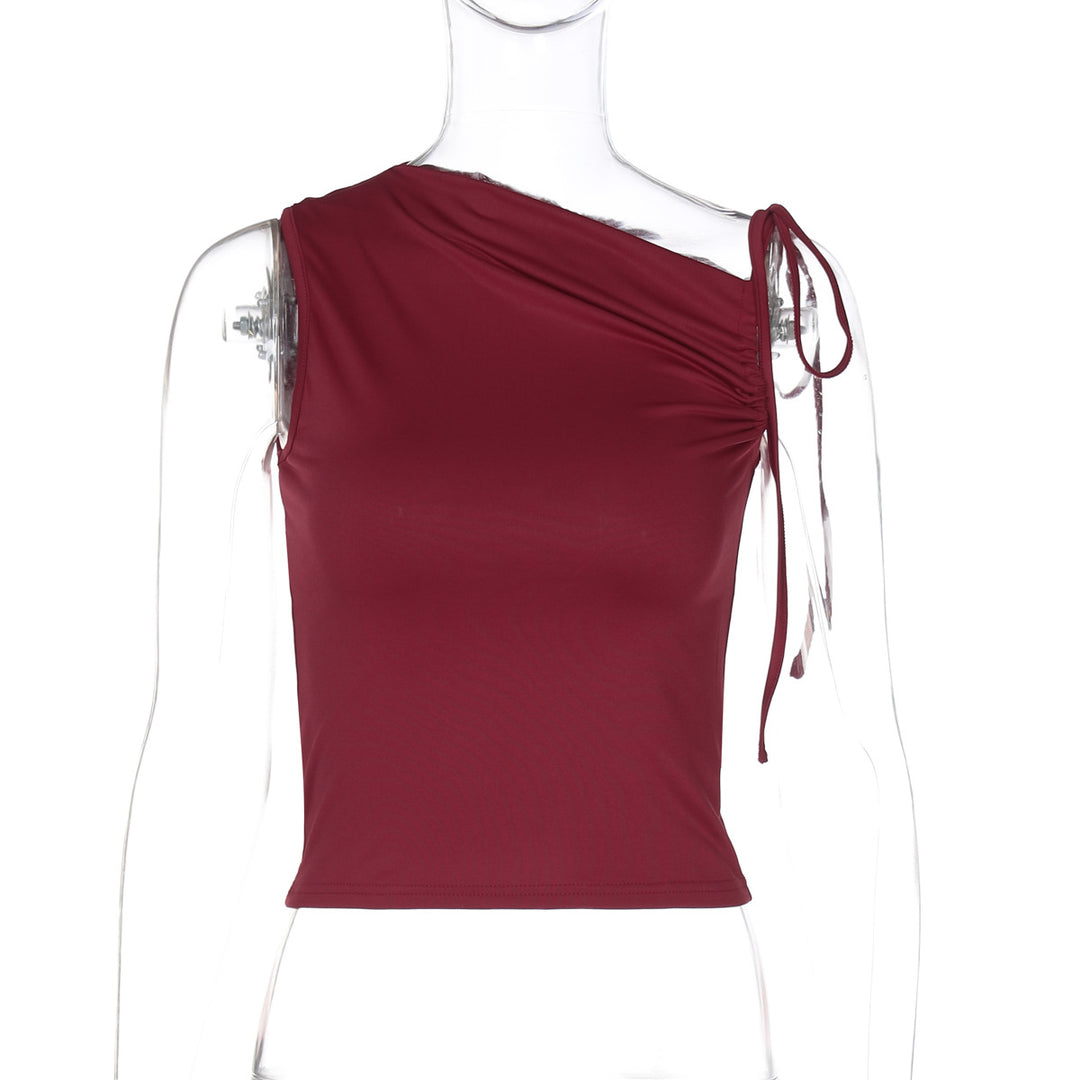 Damen asymmetrisches Top mit Raffung Echo Archiv