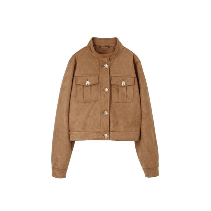 Damen Cropped Suede Jacke Echo Archiv