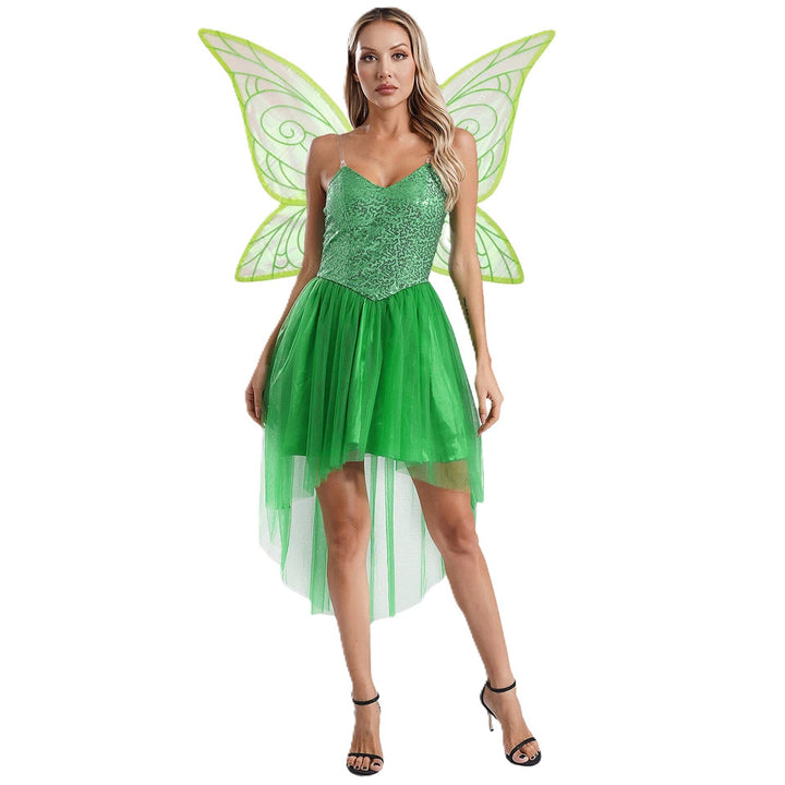 Damen Kostümkleid mit schimmerndem Tüllrock und filigranen Flügeln Echo Archiv