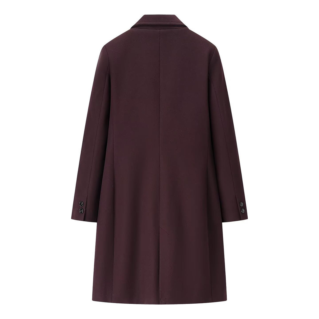 Damen Eleganter Wollmix-Mantel in gerader Silhouette mit Reverskragen und paspelierten Eingrifftaschen Echo Archiv