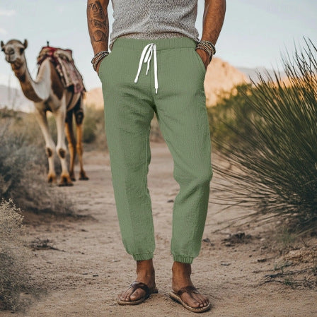 Herren lässige Reisen-Cargo-Hose mit elastischem Bund und praktischen Taschen Echoarchiv