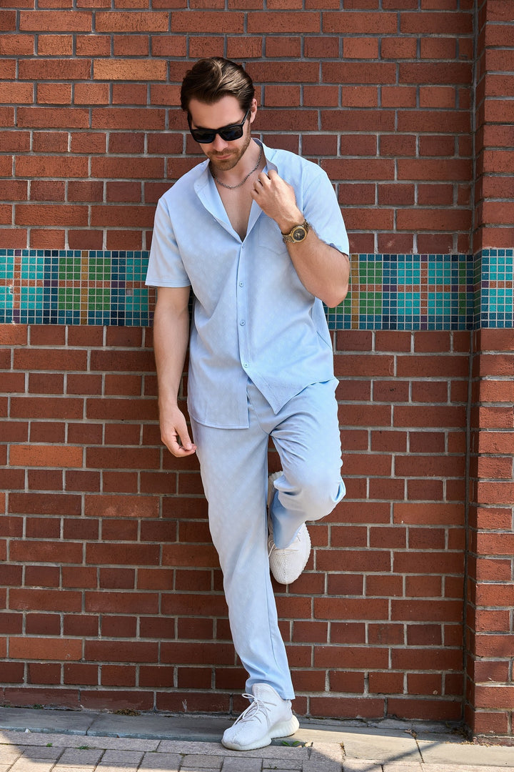 Herren Hochwertiges Freizeitanzug-Set mit lässigem Schnitt und stylischem Design Echoarchiv