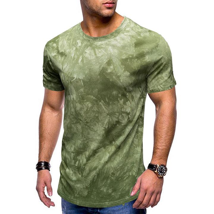 Herren T-Shirt mit einzigartigem Batikdesign und Rundhalsausschnitt Echoarchiv