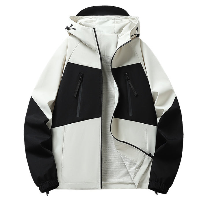 Herren Funktionsjacke mit abnehmbarer Kapuze und wasserabweisendem Material Echoarchiv