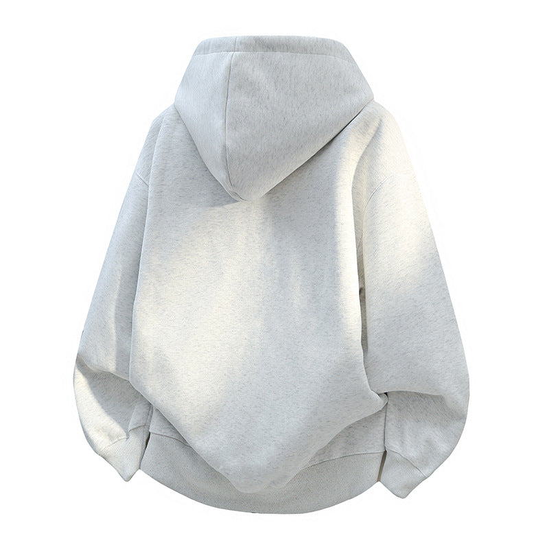 Unisex Oversize-Kapuzenpullover aus French-Terry mit Ballonärmeln und verlängertem Rückensaum Echoarchiv