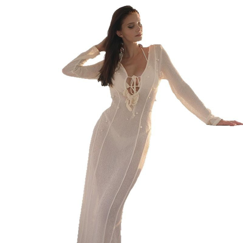 Damen luftiger und eleganter Strandüberwurf Echo Archiv