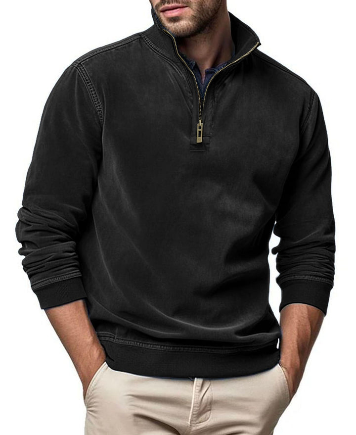 Herren modischer Stehkragenpullover Echoarchiv