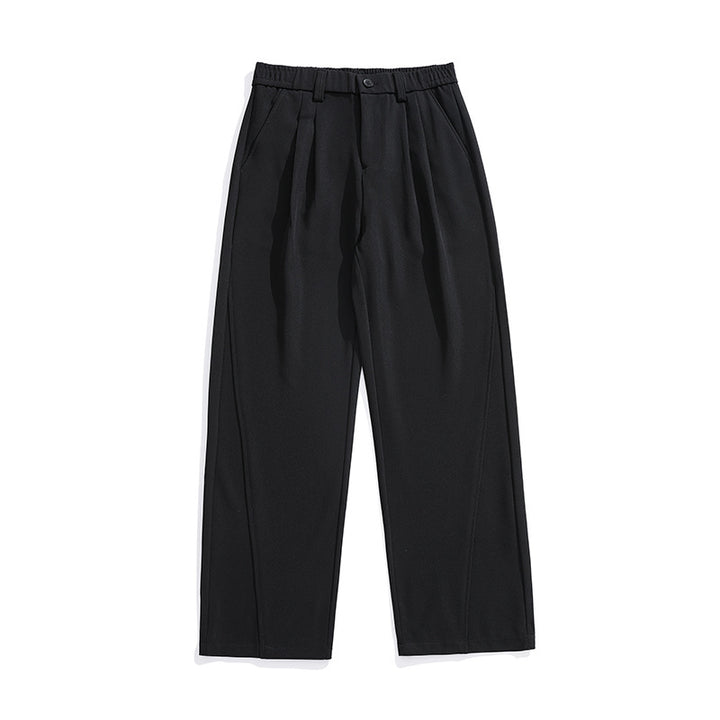 Damen Weiche Bundfalten-Hose mit elastischem Komfortbund und weitem Bein Echo Archiv