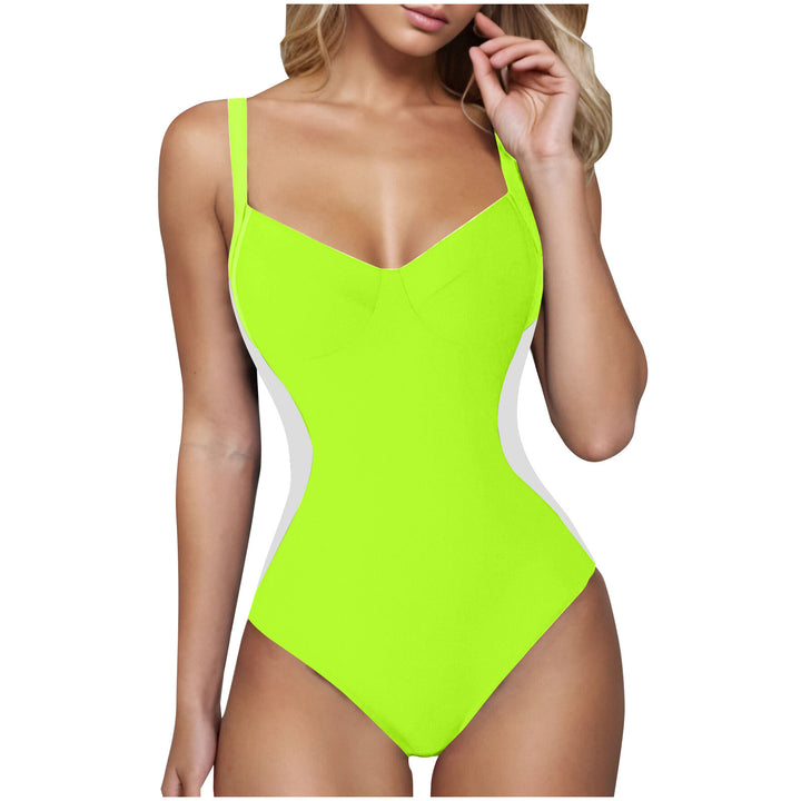 Damen eleganter Badeanzug mit wohltuendem V-Ausschnitt Echo Archiv