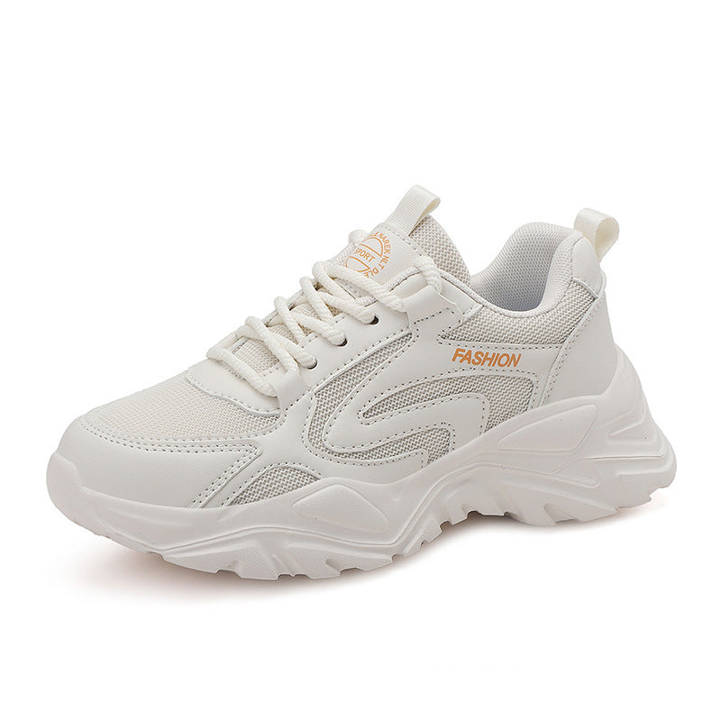 Damen nan voluminöser Plateau-Lifestyle-Sneaker mit Mesh- und Kunstledermix, gepolsterter Ferse und profiliertem Dämpfungssockel Echo Archiv