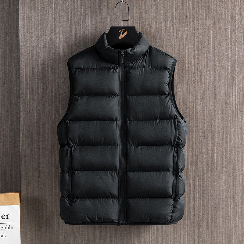 Herren Slim-Fit ultraleichte Stepp-Thermoweste mit hochschließendem Kragen und wasserabweisenden Reißverschlüssen Echoarchiv