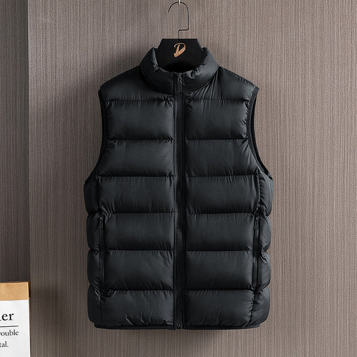 Herren Slim-Fit ultraleichte Stepp-Thermoweste mit hochschließendem Kragen und wasserabweisenden Reißverschlüssen Echoarchiv