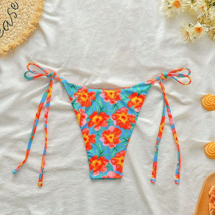 Damen Hochgeschnittener Bikini mit seitlichen Bindebändern Echo Archiv