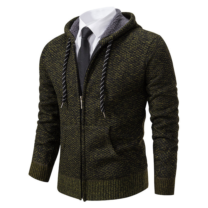 Herren stylische Kapuzenjacke mit weichem Innenfutter und eleganten Akzenten Echoarchiv